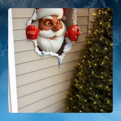 3D Christmas Santa Claus Wall Sticker