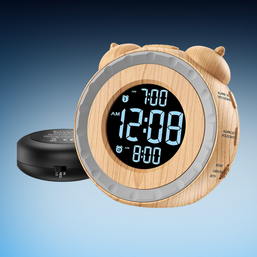 Extra Loud Alarm Clock With Bed Shaker