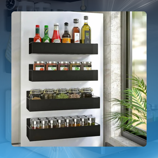 Magnetic Metal Storage Racks (4 Pack)