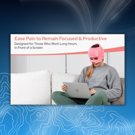 Migraine Relief Cap with Slide-Up Eye Mask