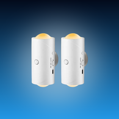 Wall-Mounted Motion Sensor Night Light (2 Pack)