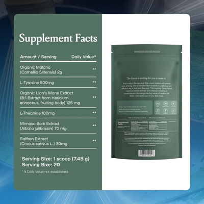 Mushroom Matcha Mind Boost Powder
