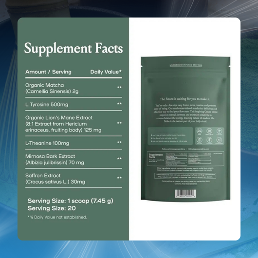 Mushroom Matcha Mind Boost Powder