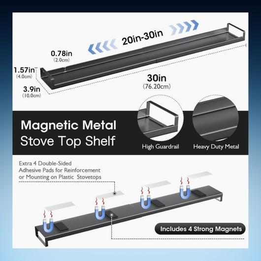 Magnetic Stove Top Shelf