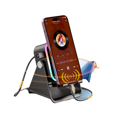5 in 1 Wireless Induction Audio Speaker Stand