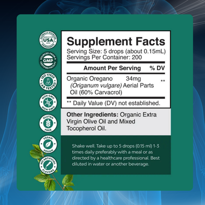 Oil of Oregano Immune Defense and Gut Support Drops