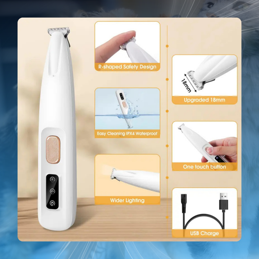 Pet Grooming Trimmer with LED Light