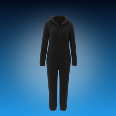 Women’s Hooded Plush Jumpsuit Pajamas