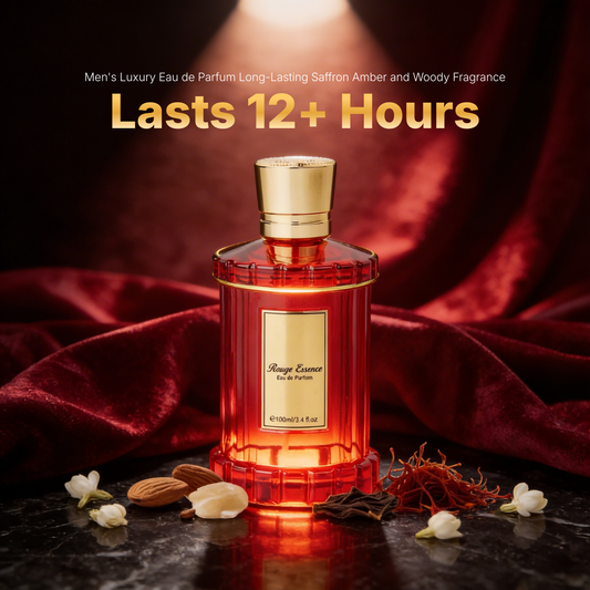 Men's Luxury Eau de Parfum Long-Lasting Saffron Amber and Woody Fragrance