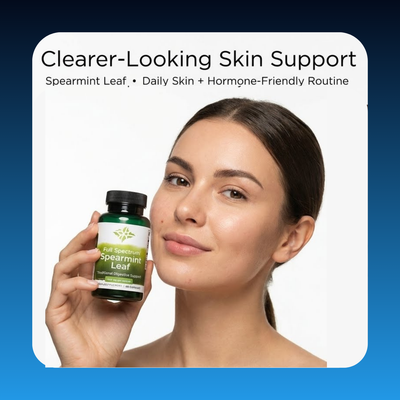 Spearmint Leaf Herbal Hormonal Support Capsules