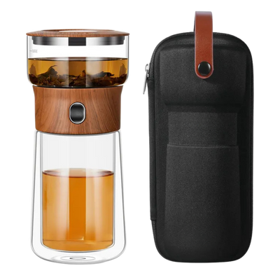 One Touch Glass Infuser Teapot