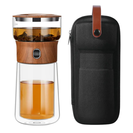 One Touch Glass Infuser Teapot