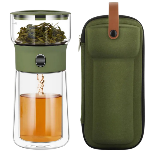 One Touch Glass Infuser Teapot