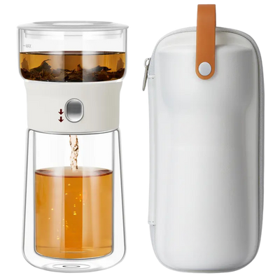 One Touch Glass Infuser Teapot
