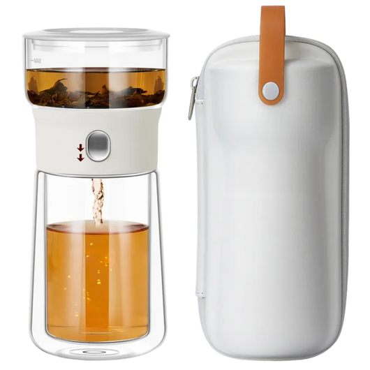 One Touch Glass Infuser Teapot