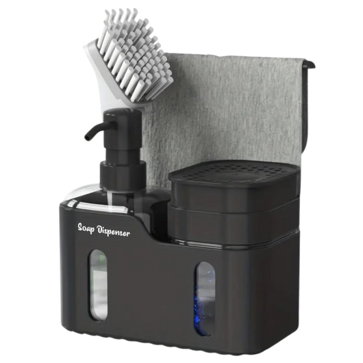 3 in 1 Kitchen Soap Dispenser with Towel Rack