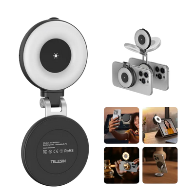 3-in-1 Magnetic Mirror Selfie Light