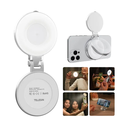 3-in-1 Magnetic Mirror Selfie Light