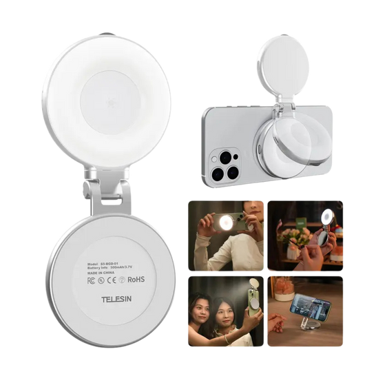 3-in-1 Magnetic Mirror Selfie Light