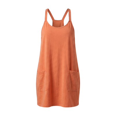 Women's Athletic Sleeveless Mini Dress with Built-in Shorts