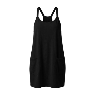 Women's Athletic Sleeveless Mini Dress with Built-in Shorts