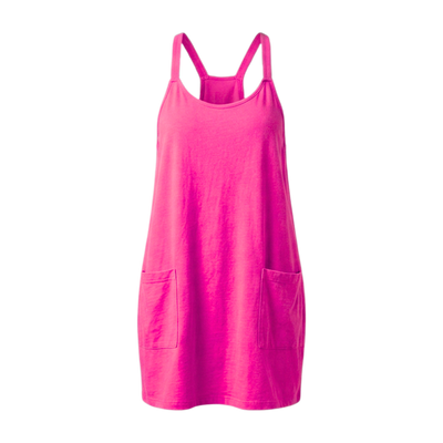 Women's Athletic Sleeveless Mini Dress with Built-in Shorts