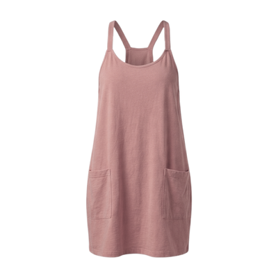 Women's Athletic Sleeveless Mini Dress with Built-in Shorts
