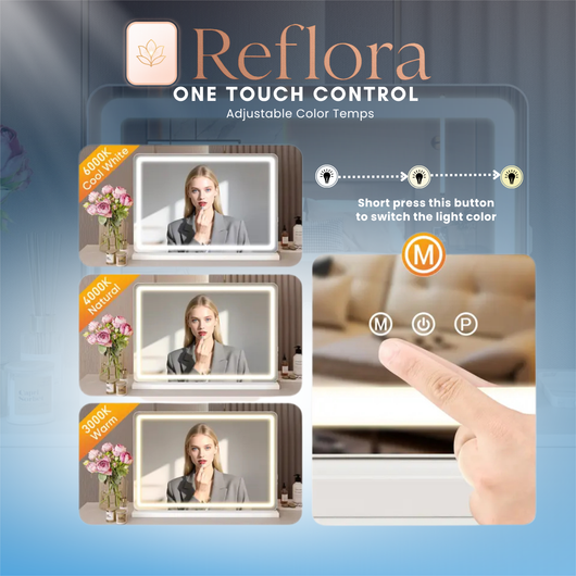 Reflora - LED Vanity Makeup Mirror
