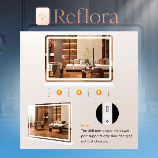 Reflora - LED Vanity Makeup Mirror
