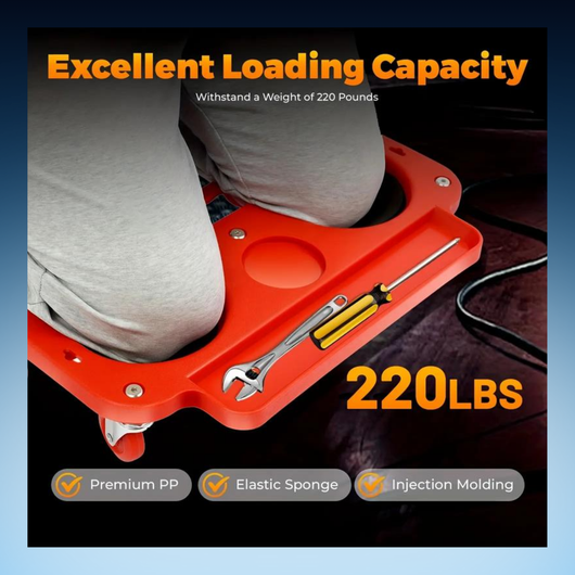 Rolling Knee Creeper with Tool Tray