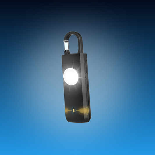 Safety Alarm Keychain with LED Light