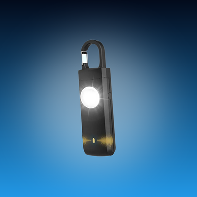 Safety Alarm Keychain with LED Light