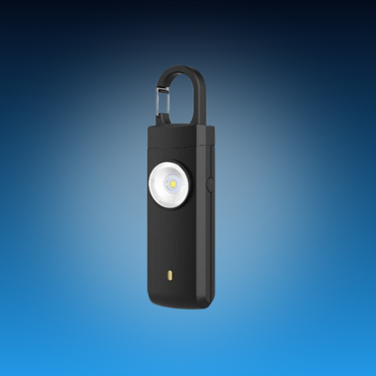 Safety Alarm Keychain with LED Light