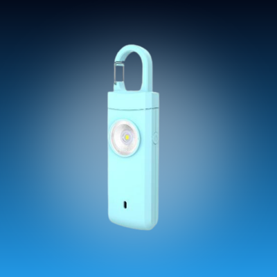 Safety Alarm Keychain with LED Light