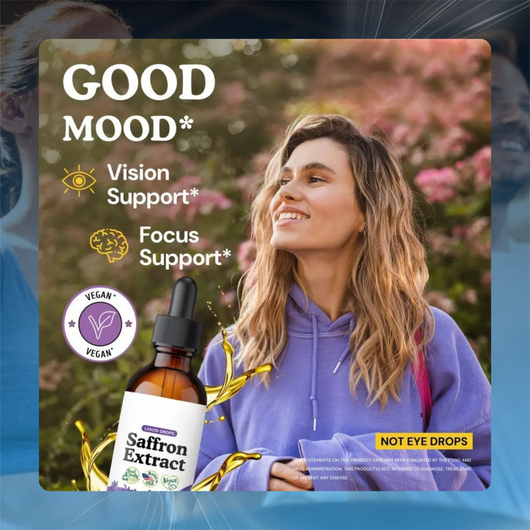 Saffron Drops for Mood, Brain & Vision Support