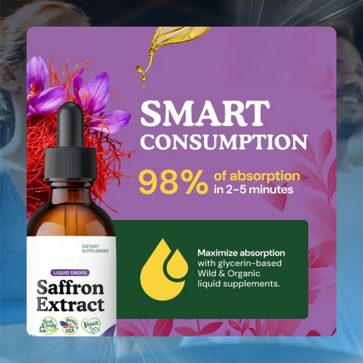Saffron Drops for Mood, Brain & Vision Support