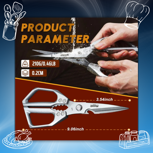 Japanese Steel Kitchen Scissors