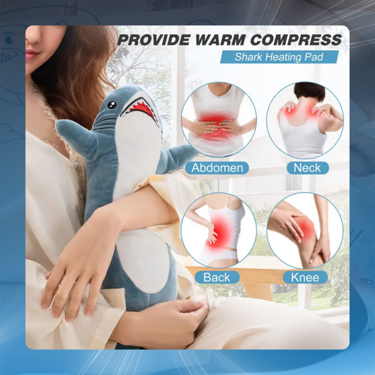Shark Plush Heat Therapy Pad