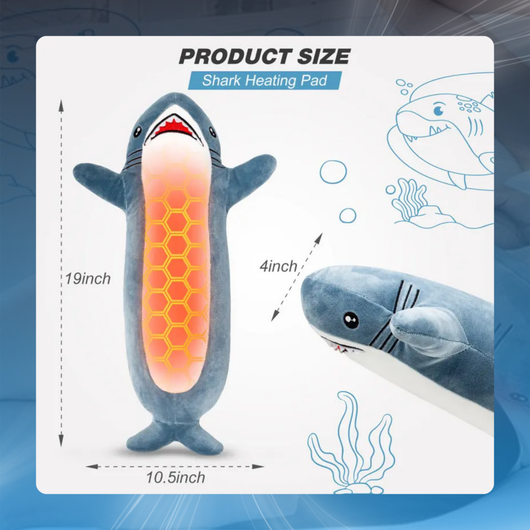 Shark Plush Heat Therapy Pad