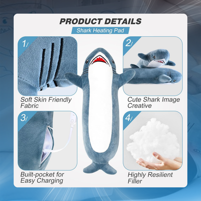 Shark Plush Heat Therapy Pad