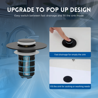 3-in-1 Bathroom Sink Drain Strainer