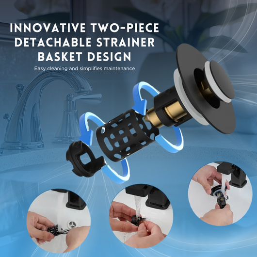 3-in-1 Bathroom Sink Drain Strainer