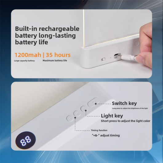 Smart LED Flat Reading Lamp