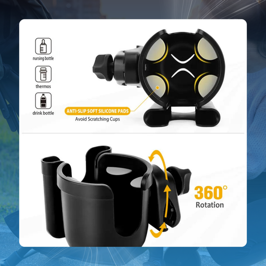 Universal Stroller Cup with Phone Holder