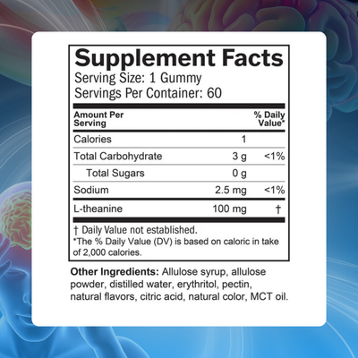 Premium L-Theanine Gummies – Calm, Focus & Mental Balance