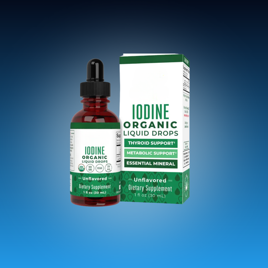Organic Iodine Drops for Thyroid and Metabolic Support