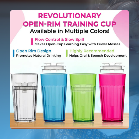 Spill-Reducing Toddler Training Cups (4-Pack)