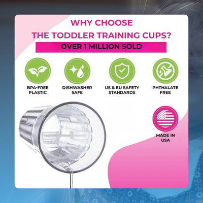 Spill-Reducing Toddler Training Cups (4-Pack)