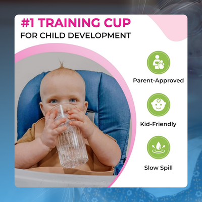 Spill-Reducing Toddler Training Cups (4-Pack)