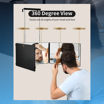 Portable 360° Trifold Mirror